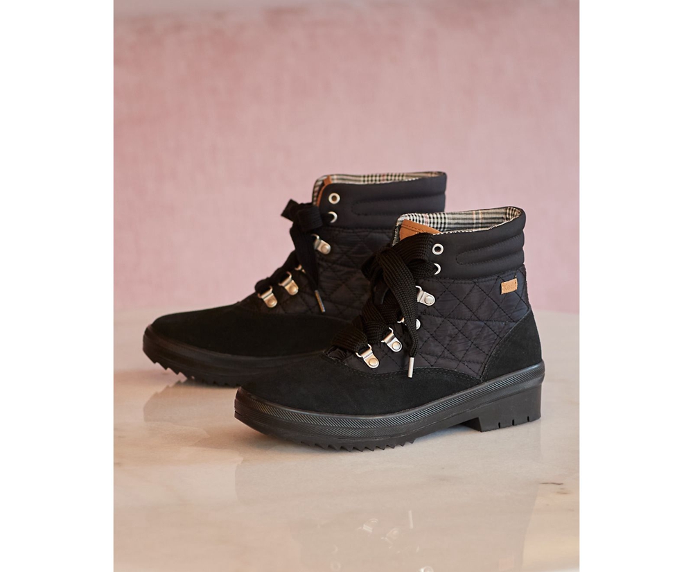 Botas Keds Mujer Negras - Camp Water-Resistant Suede W/ Thinsulate™ - 802-PJWCQX